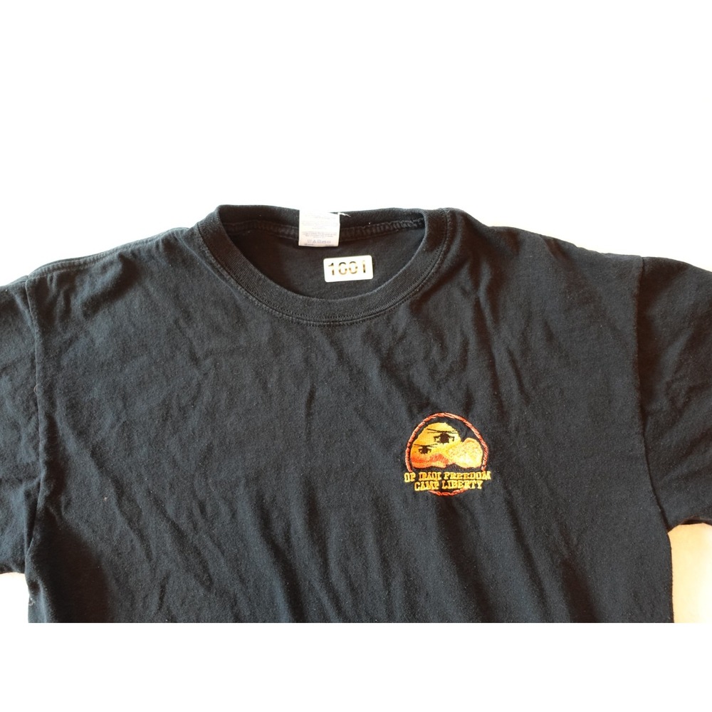 Vintage Embroidered Operation Enduring Freedom‎ Camp Liberty T-Shirt Men's Large